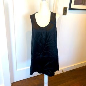 Eileen Fisher Black Silk Sleeveless Tunic Sz Medium #0036